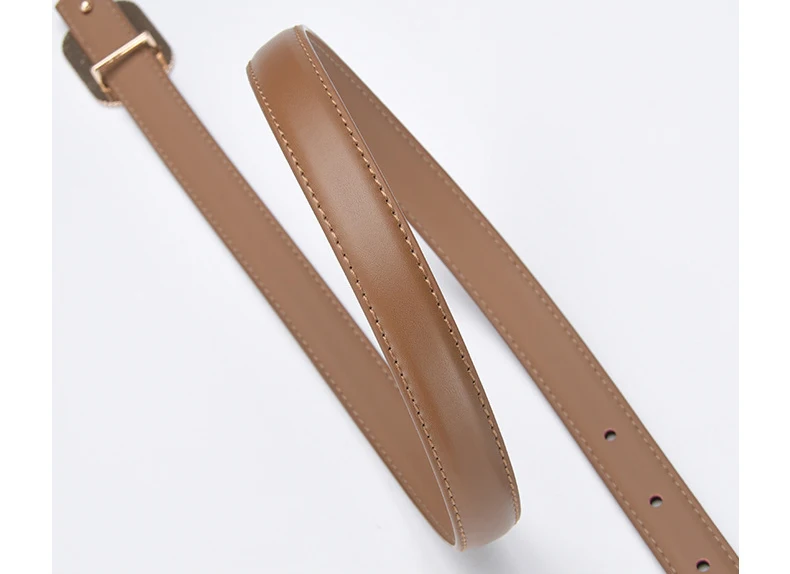 Cinturón de cuero de lujo para mujer, faja con hebilla suave, | Accesorios de moda · Omeda.es - Imagen 7