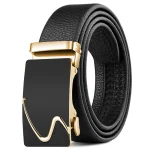 Cinturón de cuero de moda para hombres: cinturón con hebilla de metal | Accesorios de moda · Omeda.es