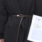 Cinturón de cuero de moda para mujer, correa de cintura con hebilla | Accesorios de moda · Omeda.es
