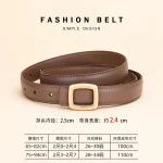 Cinturón de cuero para mujer con decoración sencilla de alta gama; | Accesorios de moda · Omeda.es