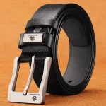 Cinturón informal de cuero con hebilla de alta calidad para hombre, | Accesorios de moda · Omeda.es