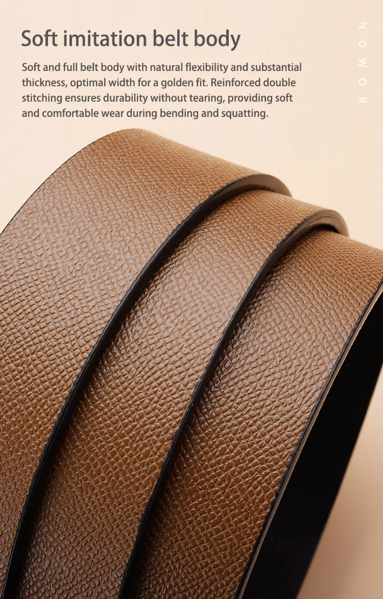 Cinturón de moda para hombre, nuevo cinturón resistente al desgaste | Accesorios de moda · Omeda.es - Imagen 7