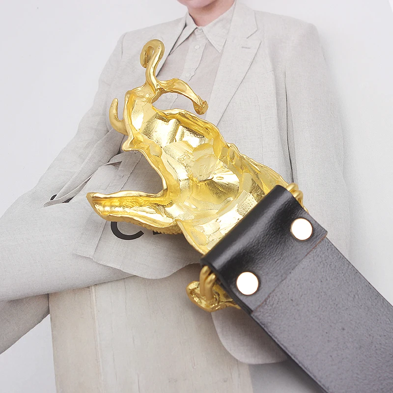 Cinturones de cuero auténtico a la moda para mujer, cinturón de corsé | Accesorios de moda · Omeda.es - Imagen 9