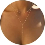 Collar de oro para mujer, chapado en oro de 14k/plata, collar con | Accesorios de moda · Omeda.es