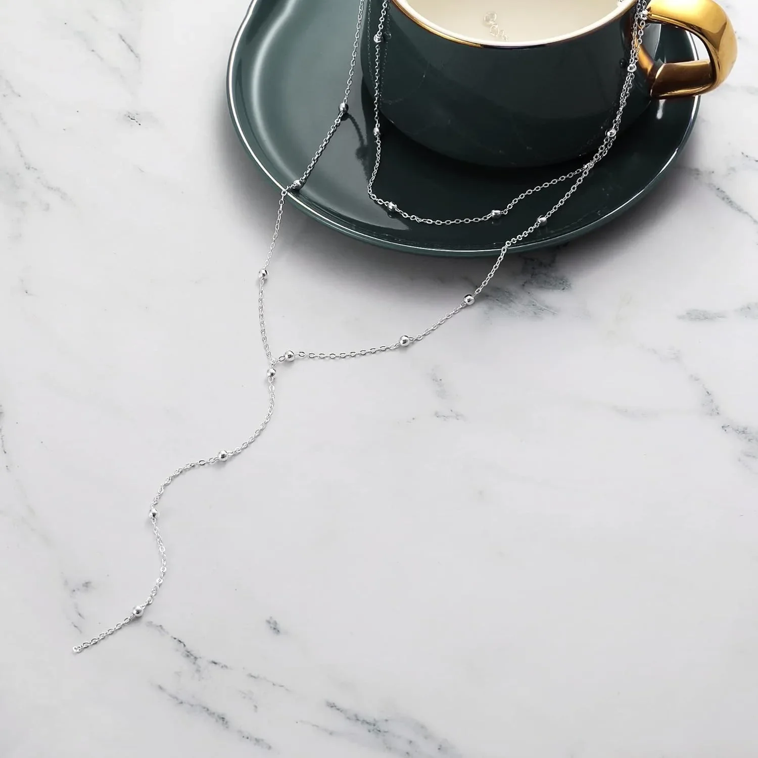 Collar de oro para mujer, chapado en oro de 14k/plata, collar con | Accesorios de moda · Omeda.es - Imagen 14