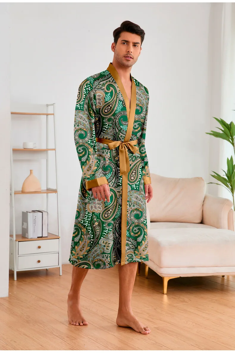 Conjunto de Albornoz de leopardo para hombre, 2 piezas, Kimono de | Ropa de hombre · Omeda.es - Imagen 29