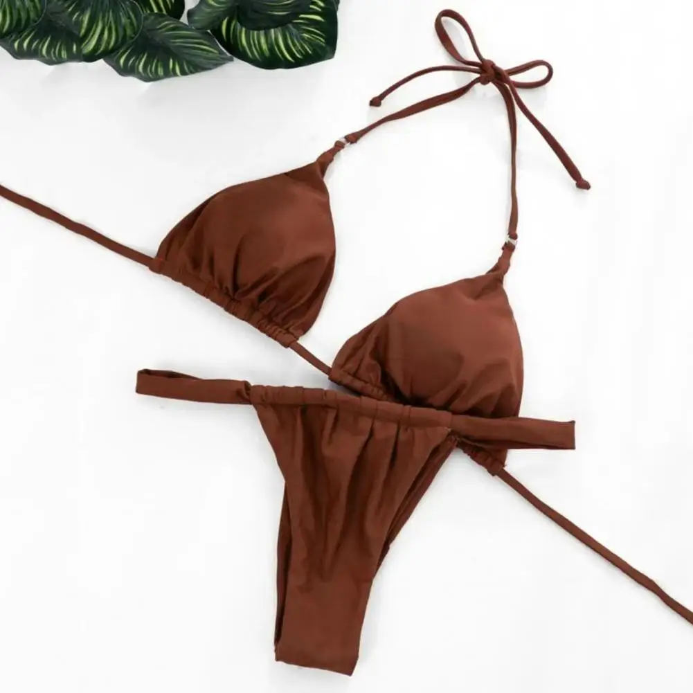 Conjunto de Bikini plisado de corte bajo para mujer, ropa de baño | Ropa de mujer · Omeda.es - Imagen 14