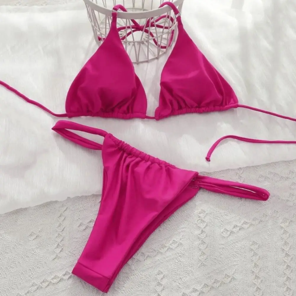 Conjunto de Bikini plisado de corte bajo para mujer, ropa de baño | Ropa de mujer · Omeda.es - Imagen 15
