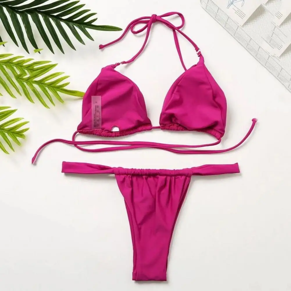 Conjunto de Bikini plisado de corte bajo para mujer, ropa de baño | Ropa de mujer · Omeda.es - Imagen 17
