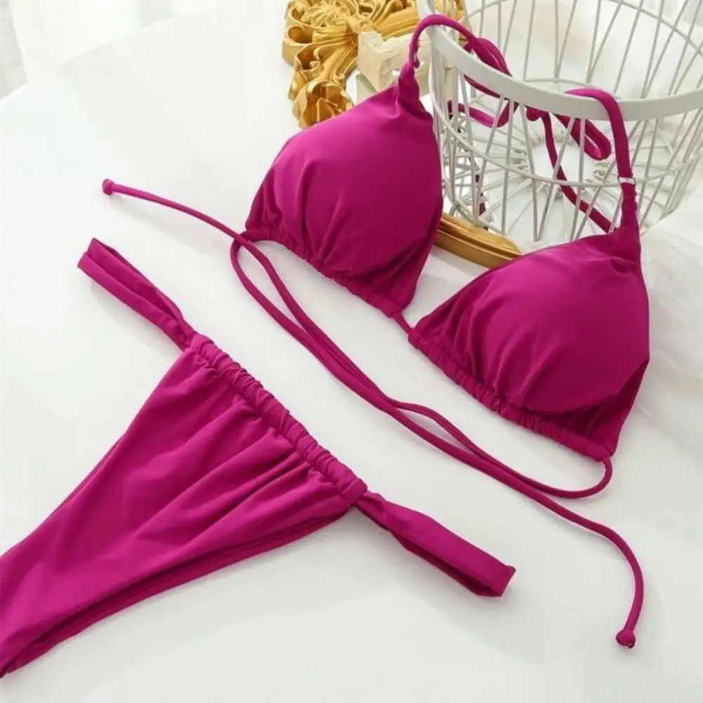 Conjunto de Bikini plisado de corte bajo para mujer, ropa de baño | Ropa de mujer · Omeda.es - Imagen 19