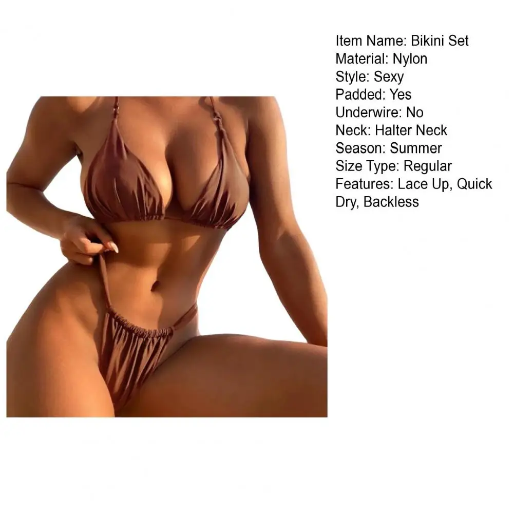 Conjunto de Bikini plisado de corte bajo para mujer, ropa de baño | Ropa de mujer · Omeda.es - Imagen 22