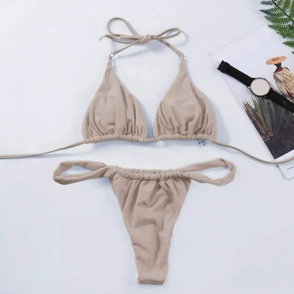 Conjunto de Bikini plisado de corte bajo para mujer, ropa de baño | Ropa de mujer · Omeda.es - Imagen 6