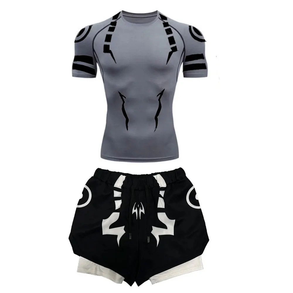 Conjunto de compresión de Anime Jujutsu Kaisen, traje de Fitness para | Ropa de hombre · Omeda.es - Imagen 29
