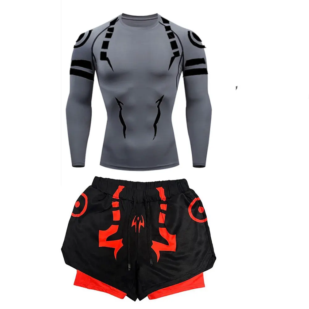 Conjunto de compresión de Anime Jujutsu Kaisen, traje de Fitness para | Ropa de hombre · Omeda.es - Imagen 30