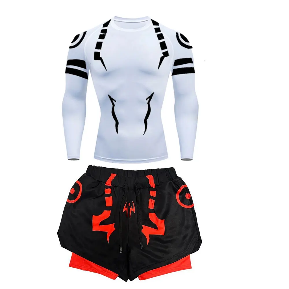 Conjunto de compresión de Anime Jujutsu Kaisen, traje de Fitness para | Ropa de hombre · Omeda.es - Imagen 36