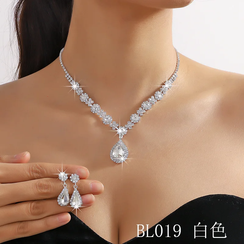 Conjunto de joyas con diamantes de imitación para mujer, collar con | Accesorios de moda · Omeda.es - Imagen 17