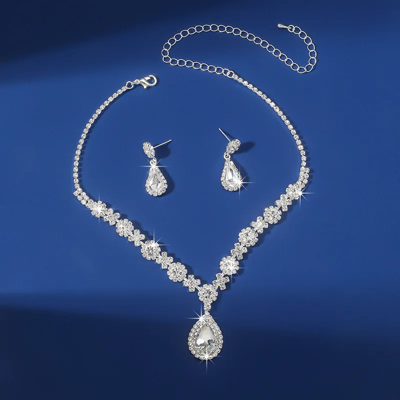Conjunto de joyas con diamantes de imitación para mujer, collar con | Accesorios de moda · Omeda.es - Imagen 19
