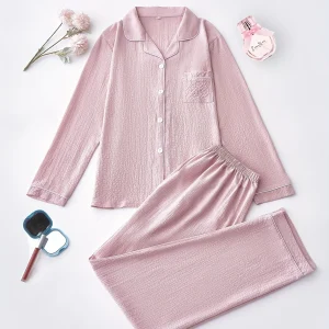 Conjunto de pijama de manga larga para mujer, top informal con | Ropa de mujer · Omeda.es