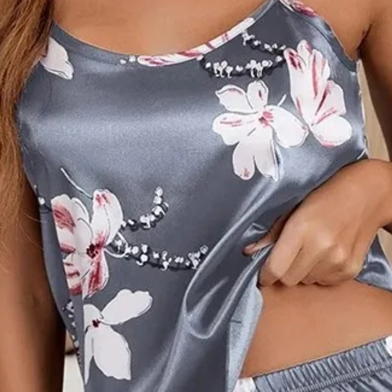Conjunto de pijama de satén para mujer, pijama con estampado de | Ropa de mujer · Omeda.es - Imagen 7