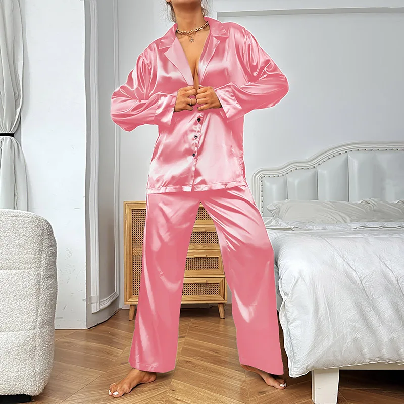 Conjunto de pijama de seda satinada para mujer, ropa de dormir de | Ropa de mujer · Omeda.es - Imagen 16