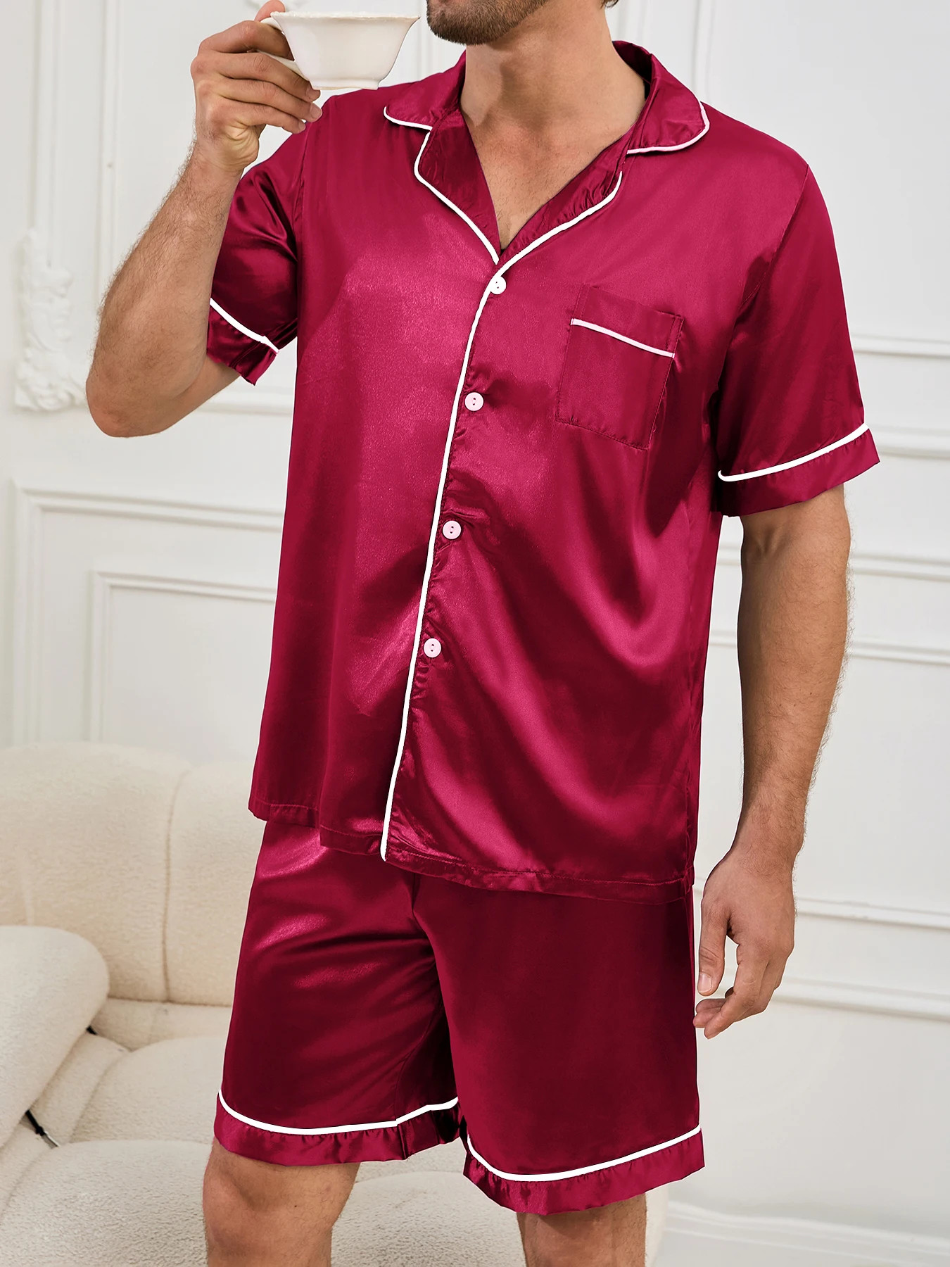 Conjunto de pijamas para hombre Conjunto de ropa de dormir de verano | Ropa de hombre · Omeda.es - Imagen 10