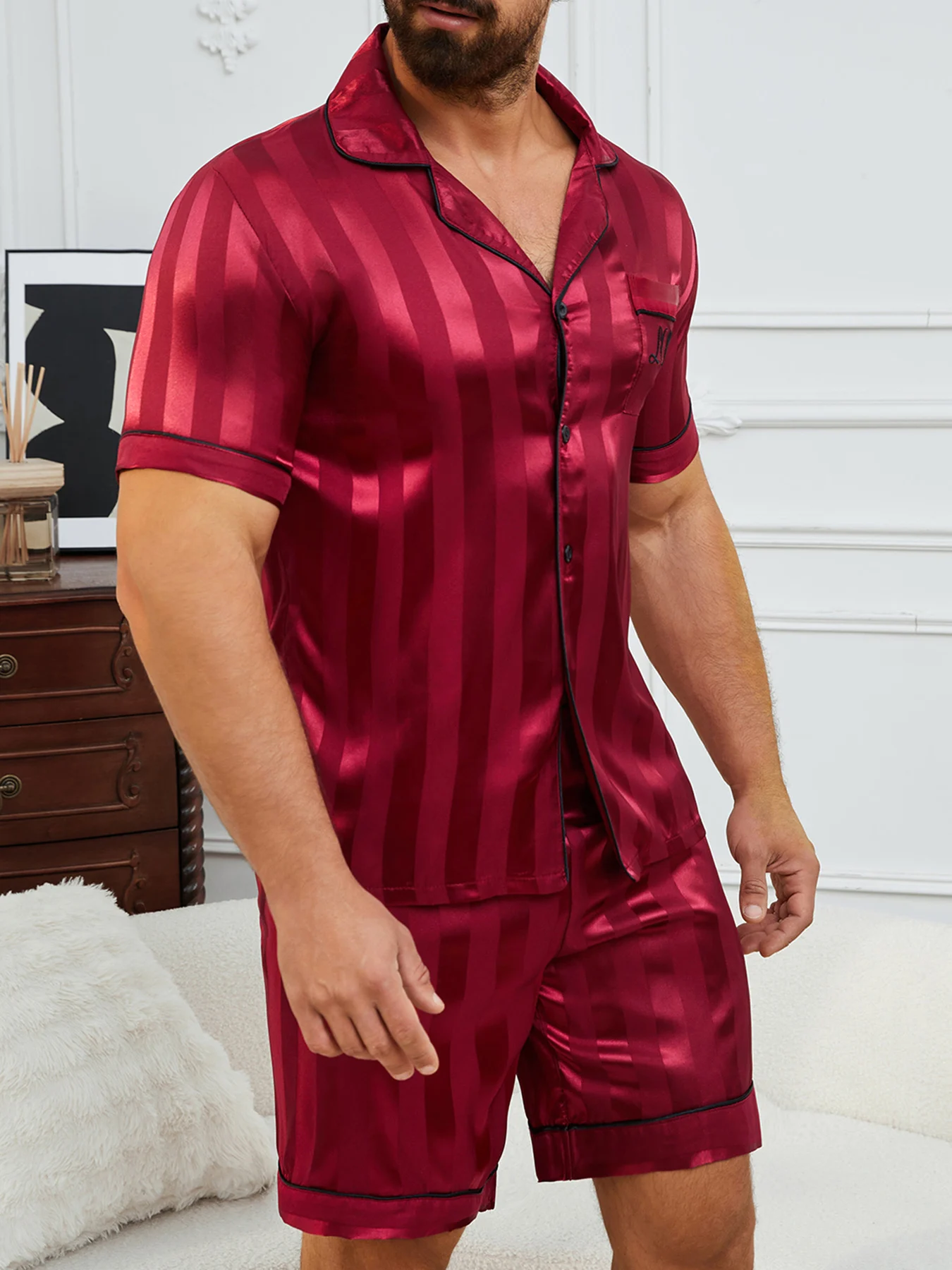 Conjunto de pijamas para hombre Conjunto de ropa de dormir de verano | Ropa de hombre · Omeda.es - Imagen 3