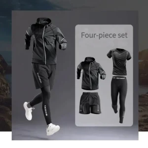 Conjunto de ropa deportiva para hombre, 4 piezas de ropa para correr, | Ropa de hombre · Omeda.es