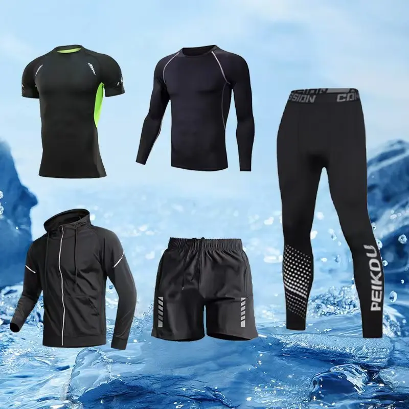 Conjuntos de entrenamiento para hombre, 5 piezas, traje de | Ropa de hombre · Omeda.es - Imagen 3