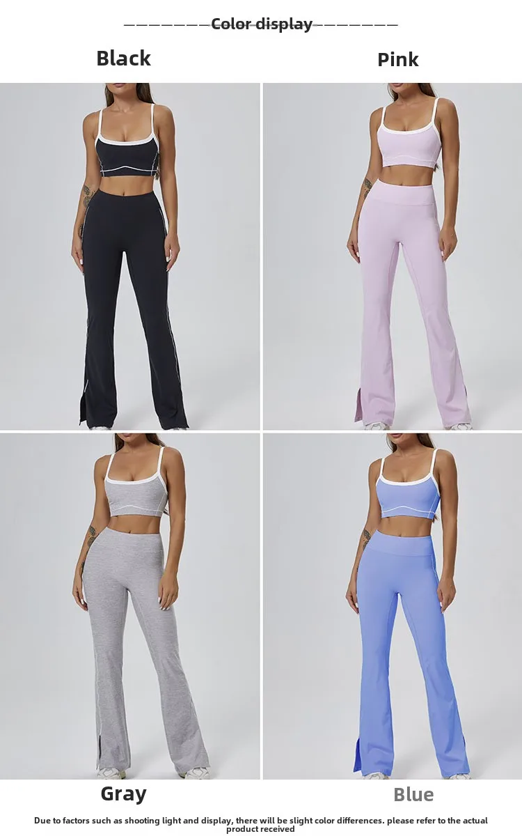 Conjuntos de Yoga sin costuras para mujer, pantalones acampanados de | Ropa de mujer · Omeda.es - Imagen 4