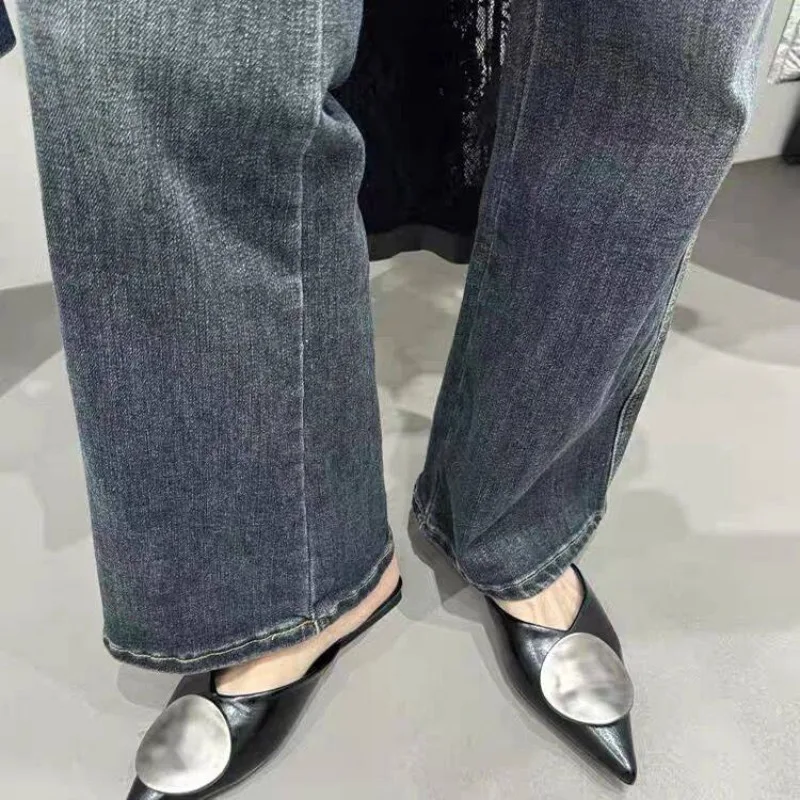 Diapositivas femeninas, zapatos planos con punta estrecha a la moda, | Zapatos y calzado · Omeda.es - Imagen 11