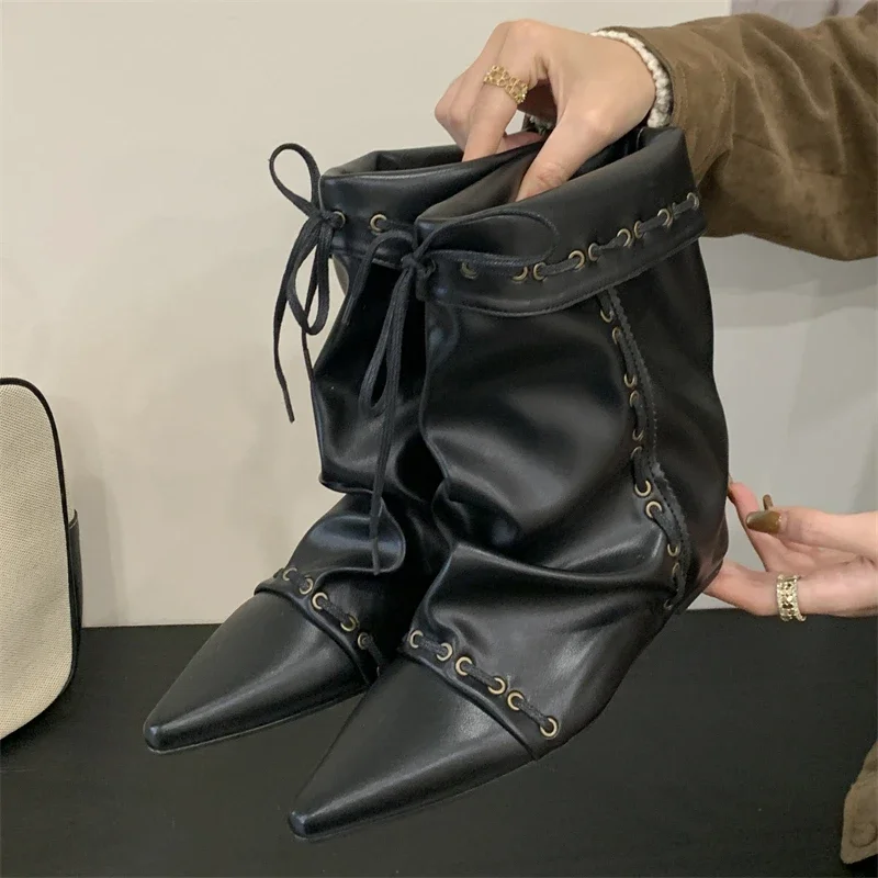 Diseñador De moda Punk Vintage mujeres hasta la rodilla Botas con | Zapatos y calzado · Omeda.es - Imagen 18