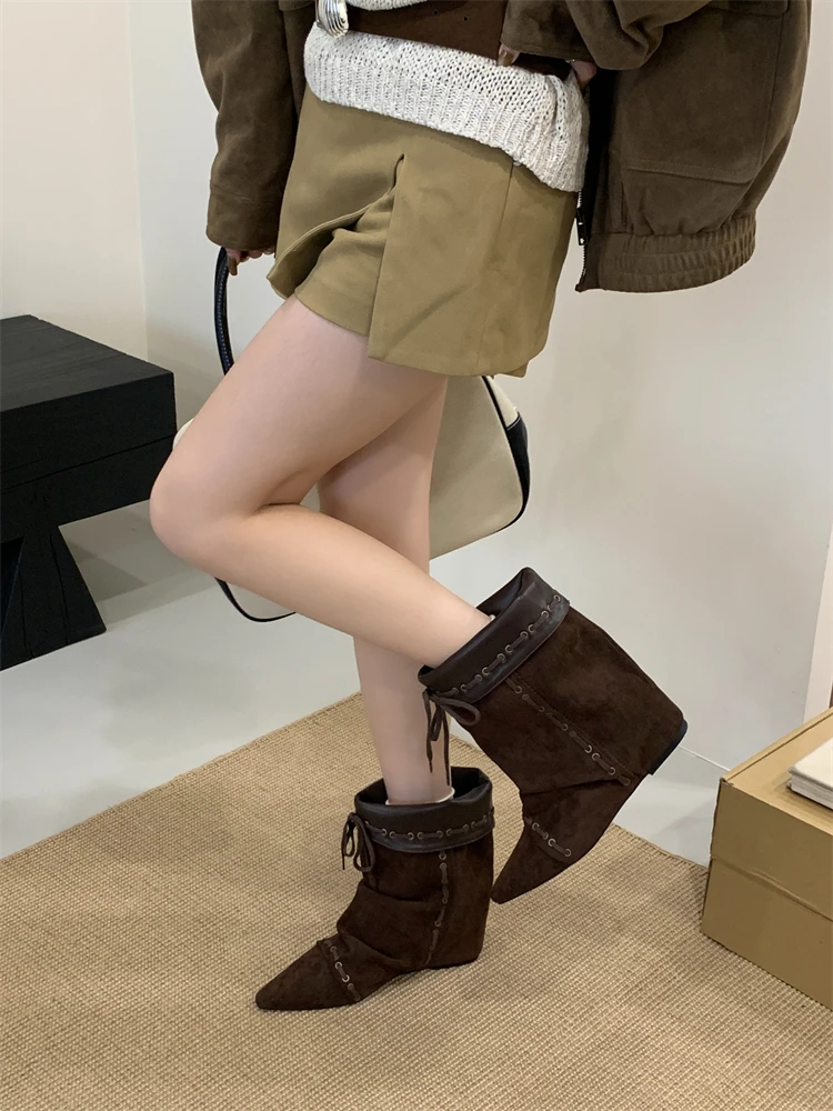 Diseñador De moda Punk Vintage mujeres hasta la rodilla Botas con | Zapatos y calzado · Omeda.es - Imagen 5