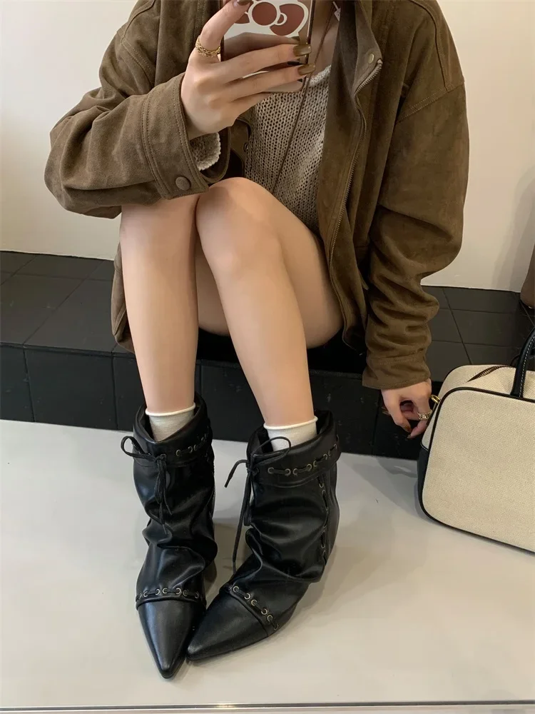 Diseñador De moda Punk Vintage mujeres hasta la rodilla Botas con | Zapatos y calzado · Omeda.es - Imagen 9