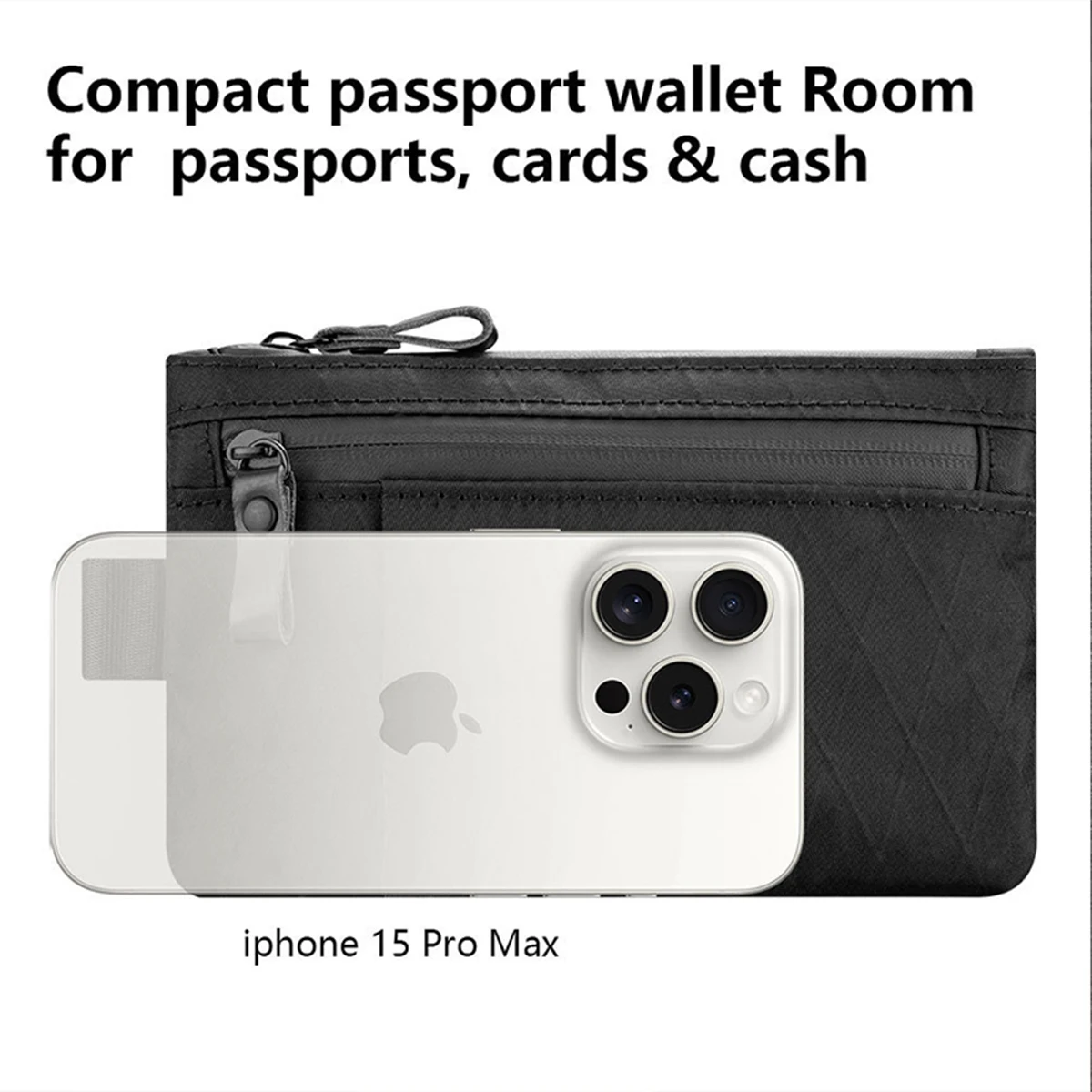 Embrague con cremallera y pulsera, porta pasaporte, cartera con | Accesorios de moda · Omeda.es - Imagen 4