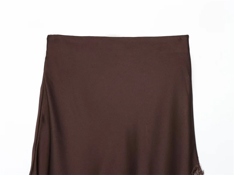 Falda de mujer 2025 otoño nueva llegada Color sólido textura satinada | Ropa de mujer · Omeda.es - Imagen 15