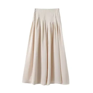 La falda de mujer es un temperamento plisado de color sólido | Ropa de mujer · Omeda.es