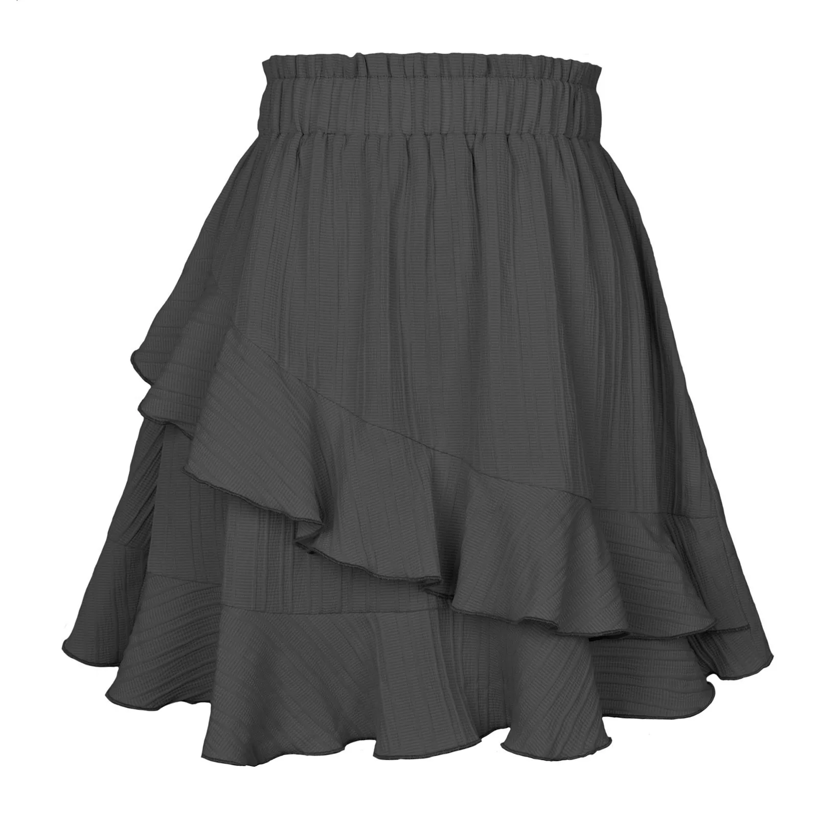 Falda con volantes para mujer, Falda corta Irregular de cintura alta, | Ropa de mujer · Omeda.es - Imagen 8