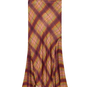 Faldas de cintura alta para mujer, faldas con estampado a cuadros con | Ropa de mujer · Omeda.es