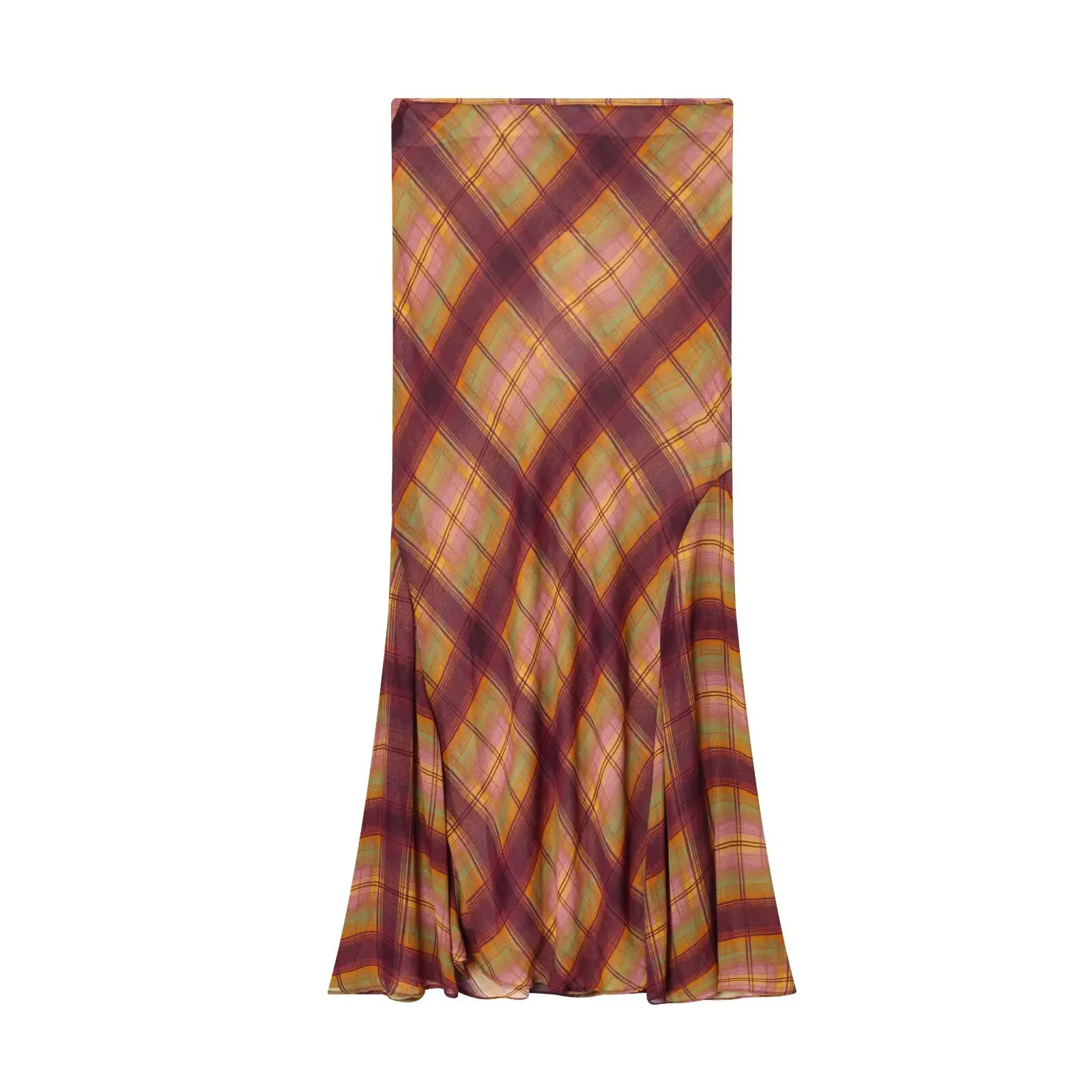 Faldas de cintura alta para mujer, faldas con estampado a cuadros con | Ropa de mujer · Omeda.es - Imagen 4