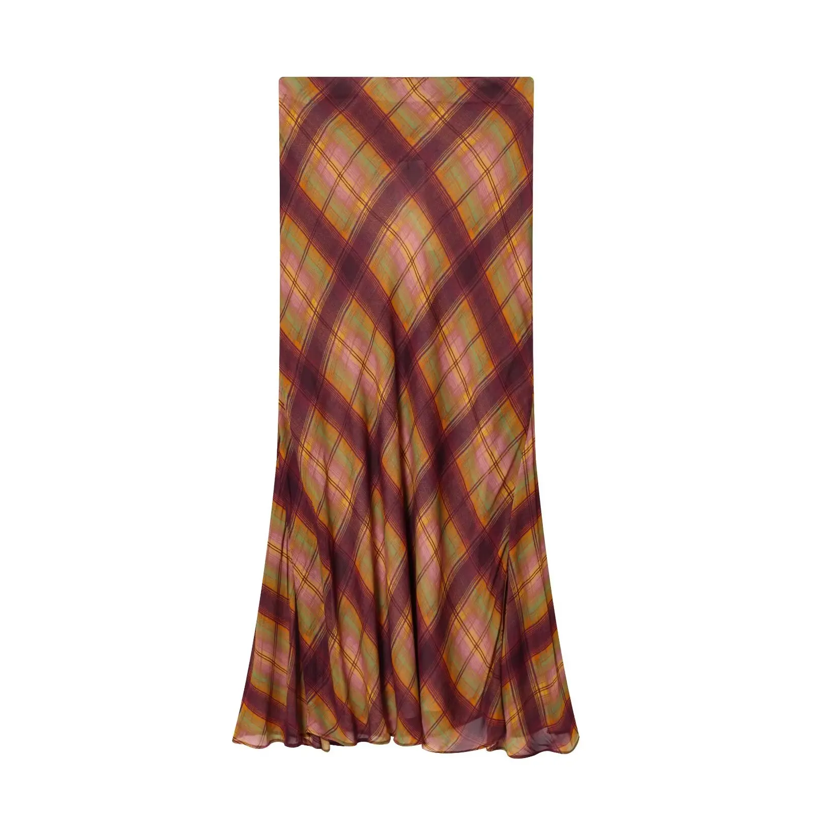 Faldas de cintura alta para mujer, faldas con estampado a cuadros con | Ropa de mujer · Omeda.es - Imagen 5