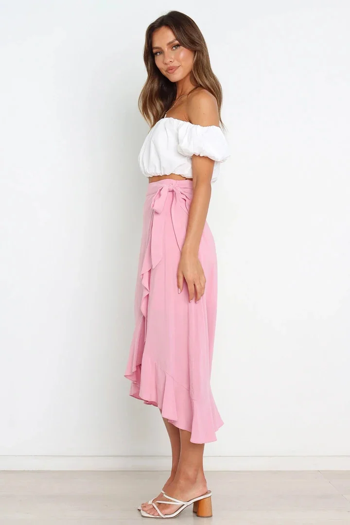 Faldas largas para mujer, moda de verano 2025, con cordones, | Ropa de mujer · Omeda.es - Imagen 12