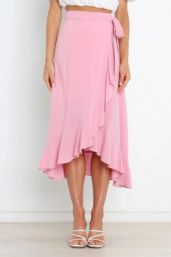 Faldas largas para mujer, moda de verano 2025, con cordones, | Ropa de mujer · Omeda.es - Imagen 9