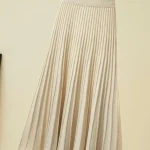 Faldas de punto para mujer, Falda larga plisada gruesa de otoño, | Ropa de mujer · Omeda.es