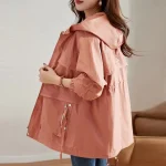 Gabardina holgada de estilo coreano para mujer, abrigo largo medio, | Ropa de mujer · Omeda.es