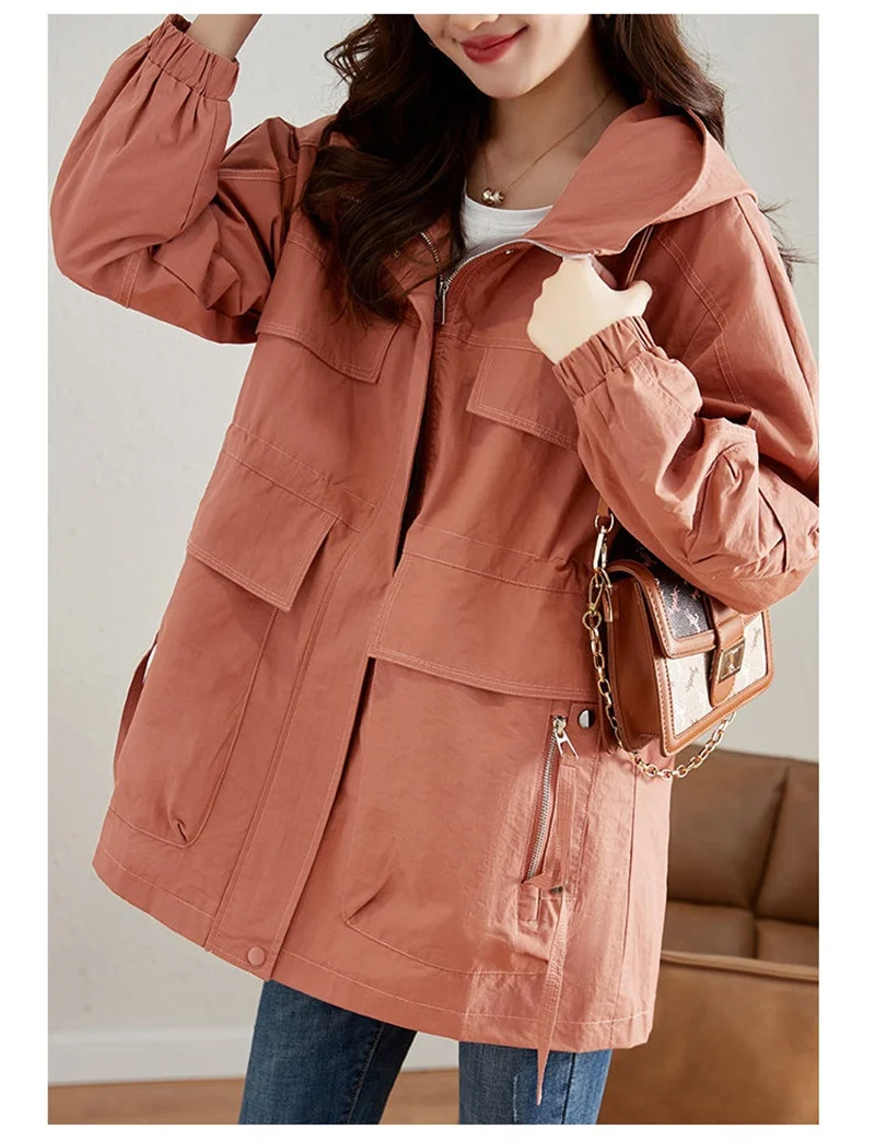 Gabardina holgada de estilo coreano para mujer, abrigo largo medio, | Ropa de mujer · Omeda.es - Imagen 11