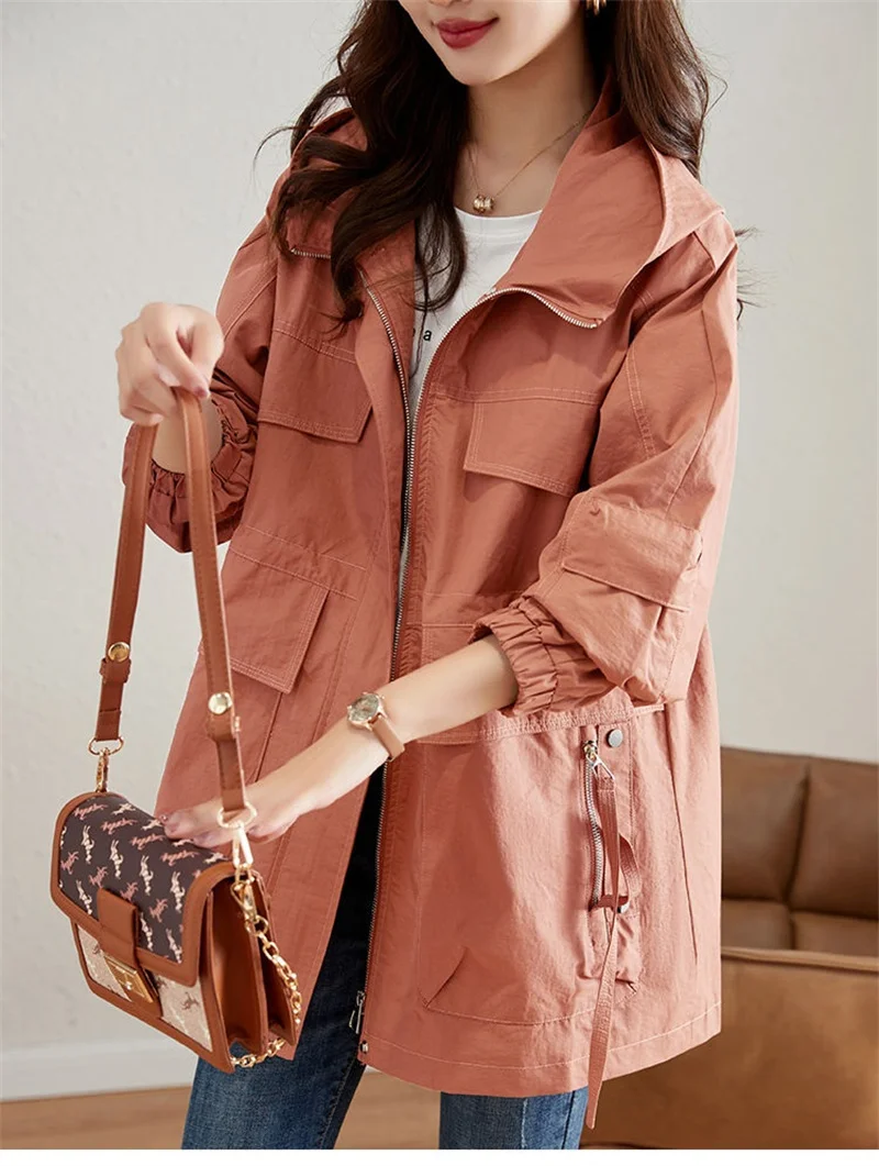 Gabardina holgada de estilo coreano para mujer, abrigo largo medio, | Ropa de mujer · Omeda.es - Imagen 12