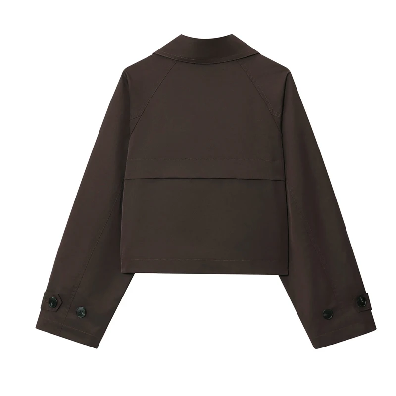 Gabardina para mujer, gabardina corta de manga larga, chaqueta para | Ropa de mujer · Omeda.es - Imagen 9
