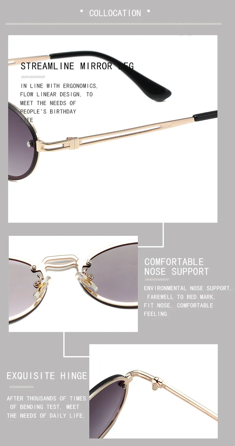 Gafas de sol ovaladas para hombre y mujer, lentes de sol con | Accesorios de moda · Omeda.es - Imagen 19