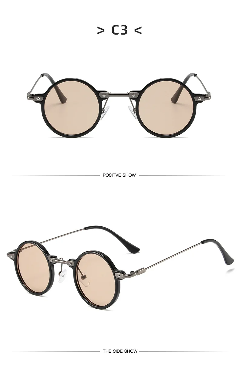 Gafas De Sol redondas para hombre y mujer, lentes Retro Steampunk, De | Accesorios de moda · Omeda.es - Imagen 10