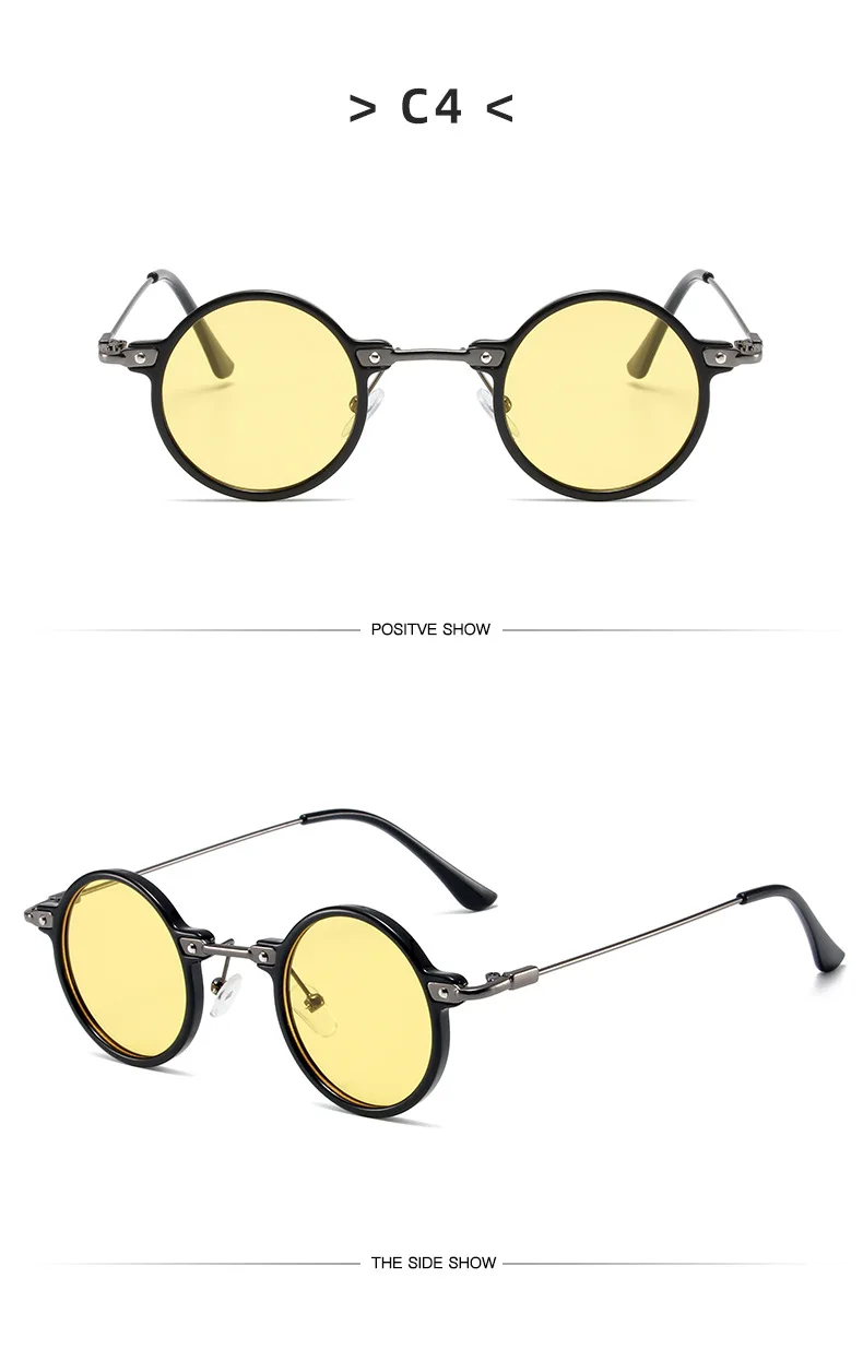 Gafas De Sol redondas para hombre y mujer, lentes Retro Steampunk, De | Accesorios de moda · Omeda.es - Imagen 11